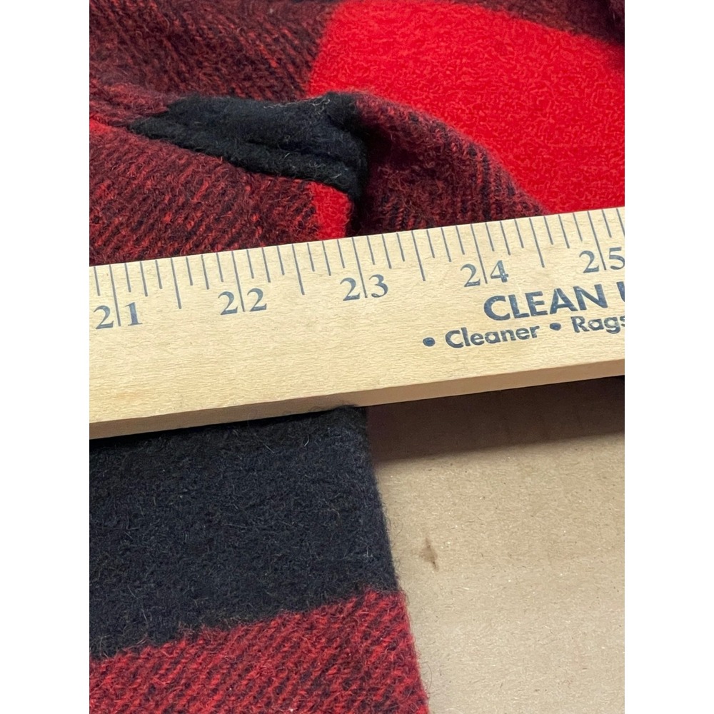 VTG Woolrich Men's 40 Woolen Mills Plaid Buffalo Mackinaw Full Zip Jacket 1950's - Picture 8 of 12